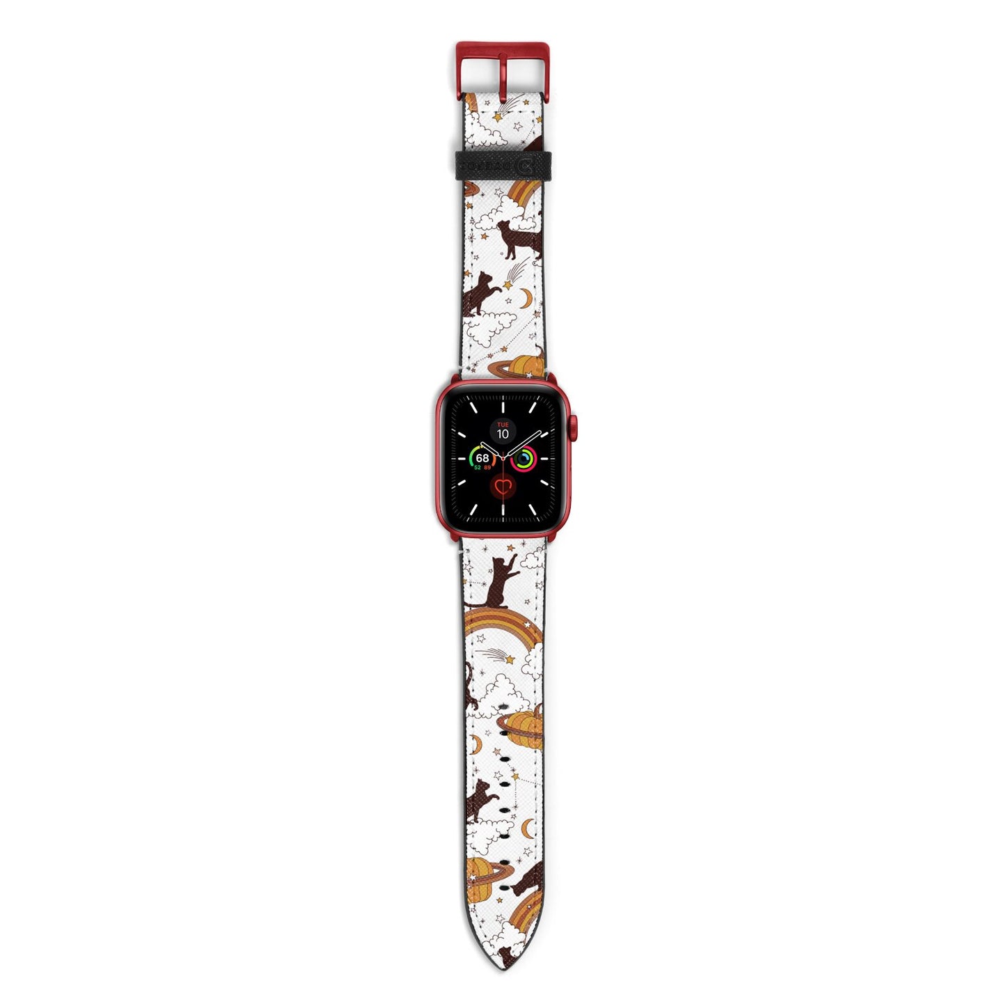 Cat Constellation Apple Watch Strap with Red Hardware