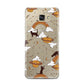 Cat Constellation Samsung Galaxy A7 2016 Case on gold phone