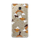 Cat Constellation Samsung Galaxy A9 2016 Case on gold phone