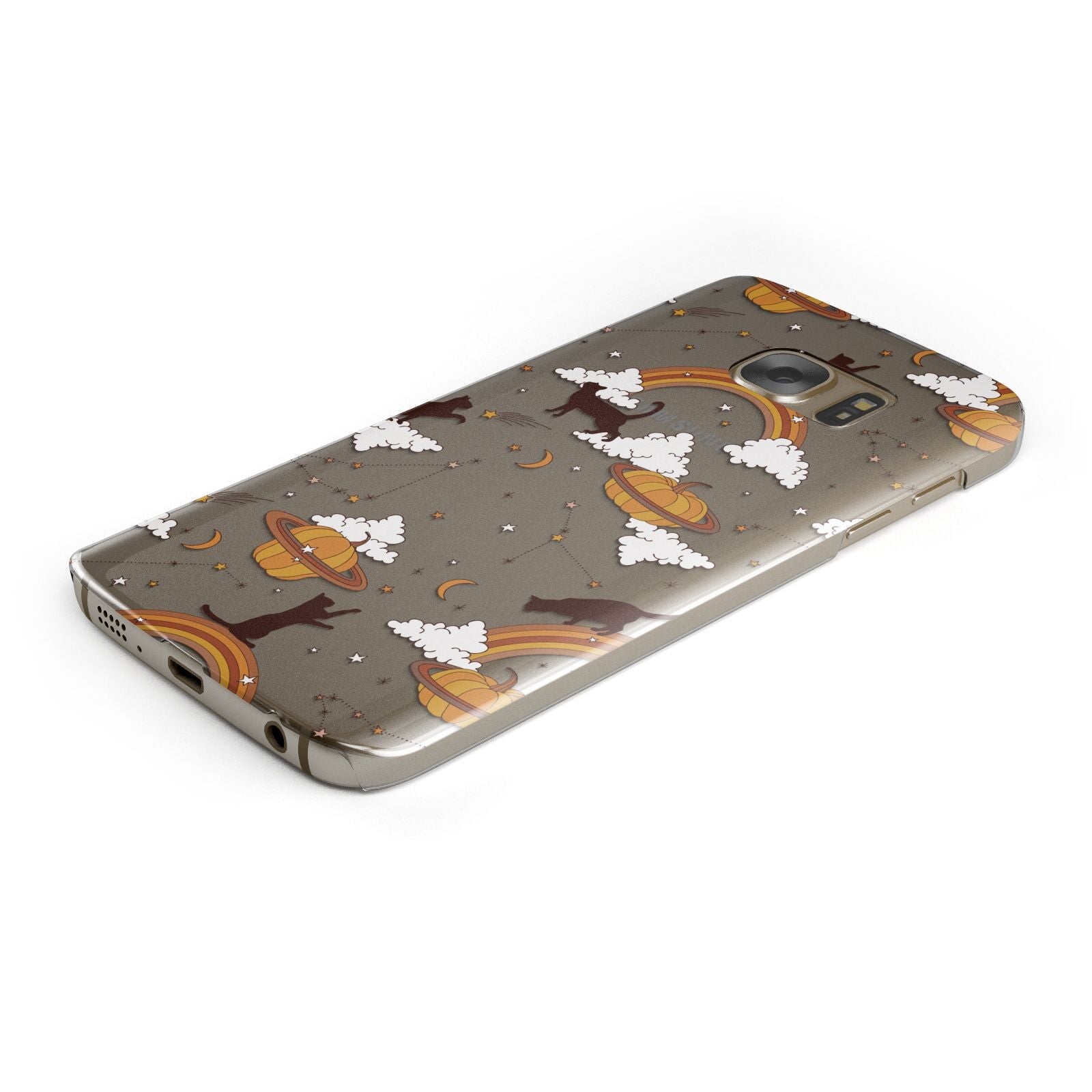 Cat Constellation Samsung Galaxy Case Bottom Cutout