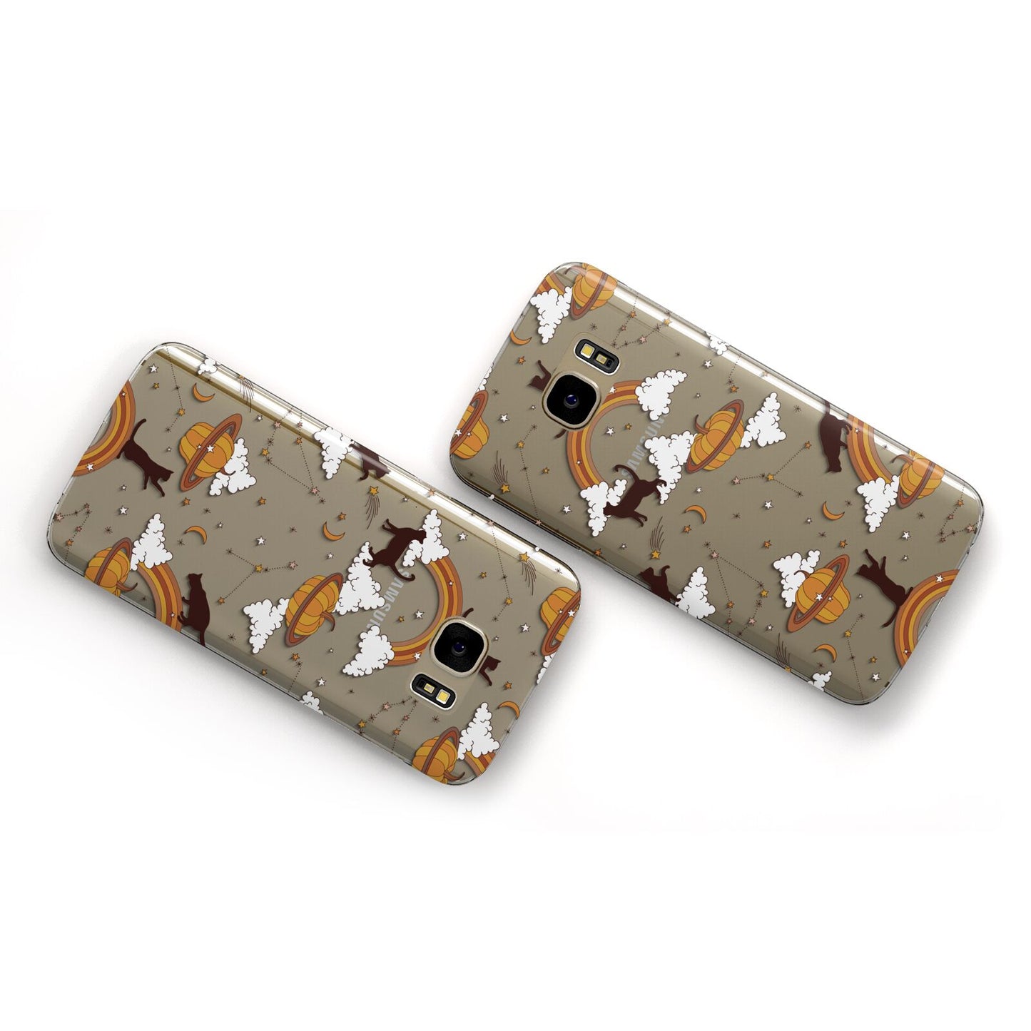 Cat Constellation Samsung Galaxy Case Flat Overview