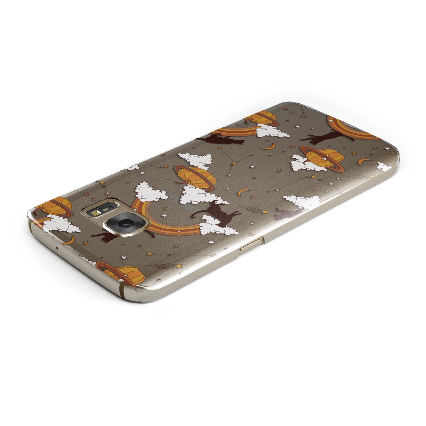 Cat Constellation Samsung Galaxy Case Top Cutout
