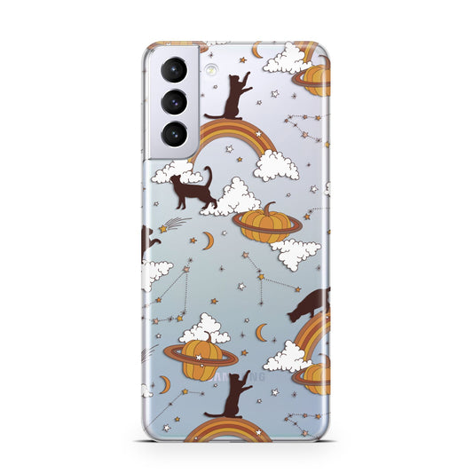 Cat Constellation Samsung S21 Plus Phone Case