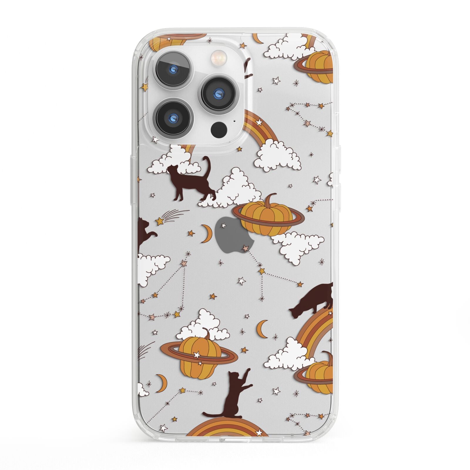 Cat Constellation iPhone 13 Pro Clear Bumper Case