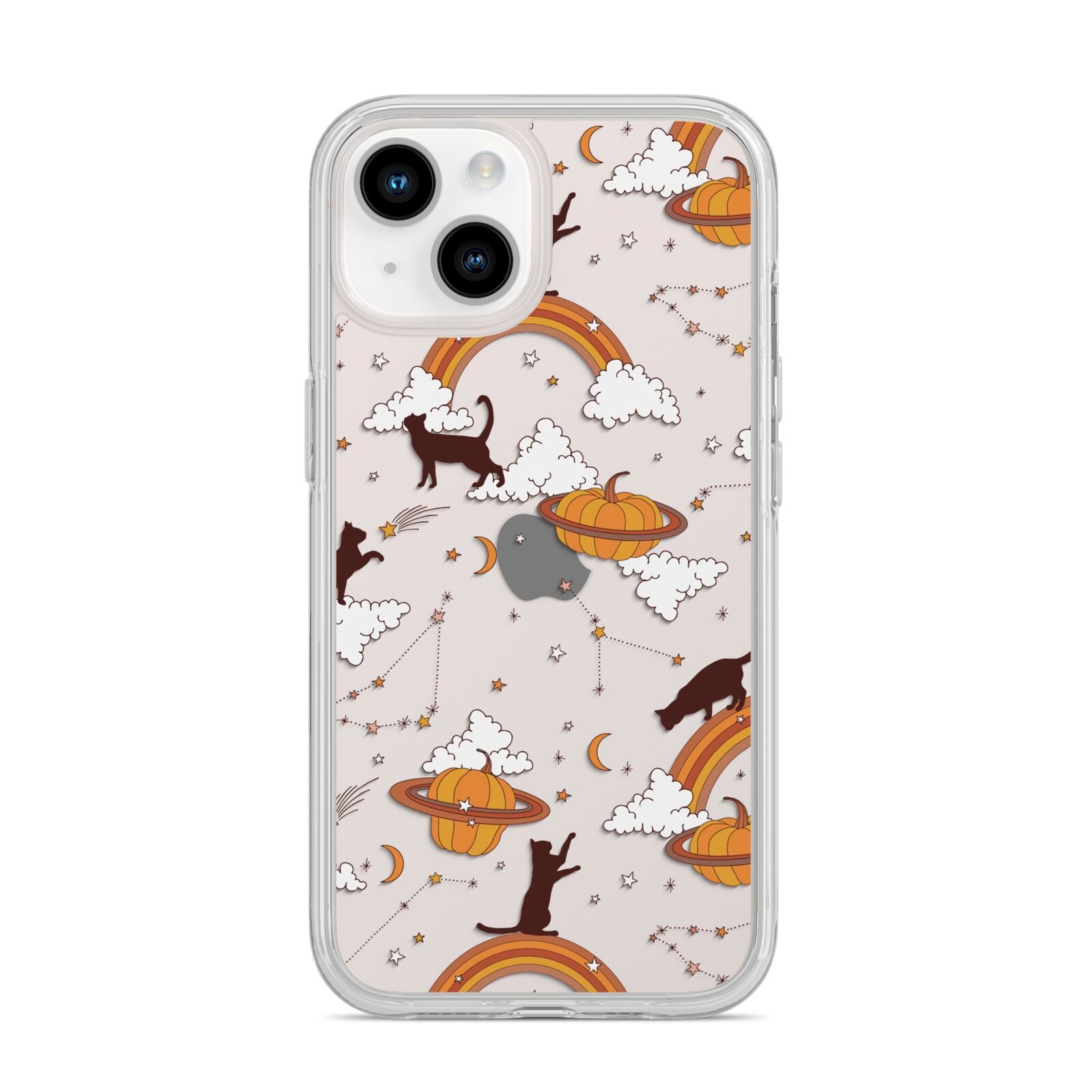 Cat Constellation iPhone 14 Clear Tough Case Starlight