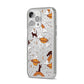 Cat Constellation iPhone 14 Pro Max Glitter Tough Case Silver Angled Image
