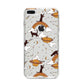 Cat Constellation iPhone 8 Plus Bumper Case on Silver iPhone