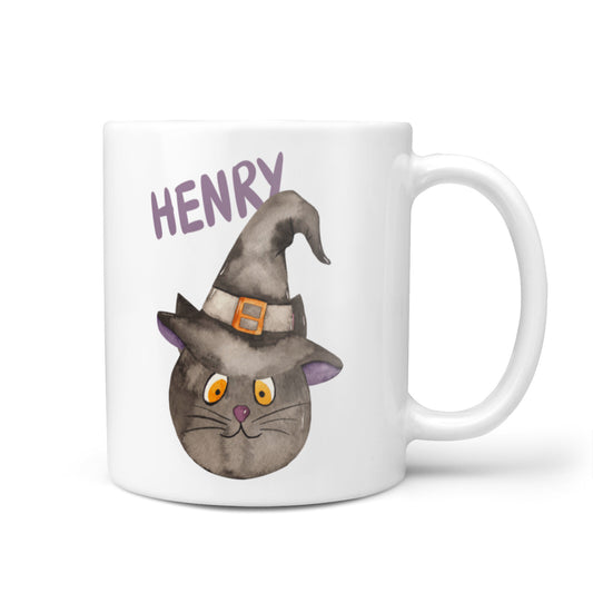 Cat in Witches Hat Custom 10oz Mug