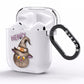 Cat in Witches Hat Custom AirPods Clear Case Side Image