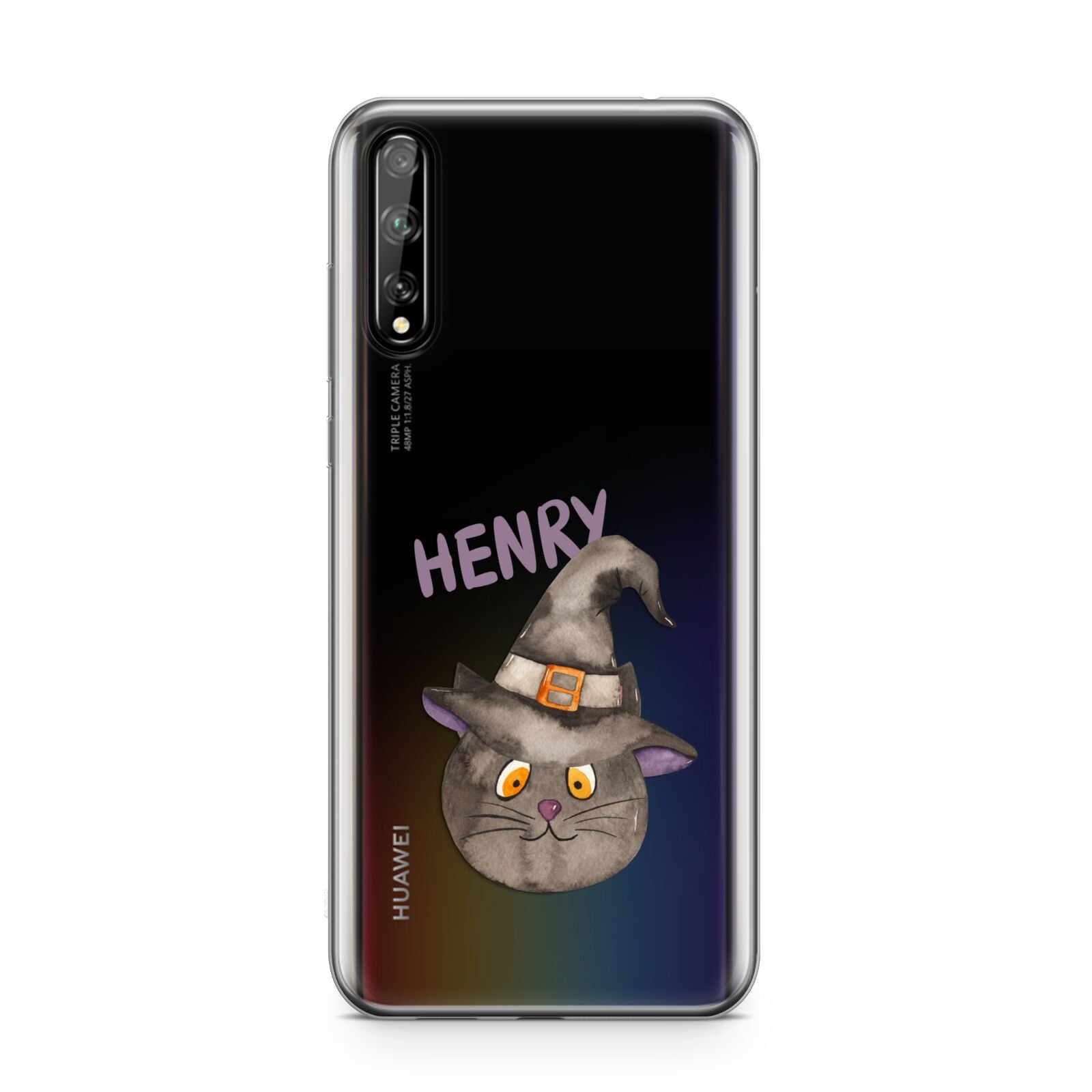 Cat in Witches Hat Custom Huawei Enjoy 10s Phone Case