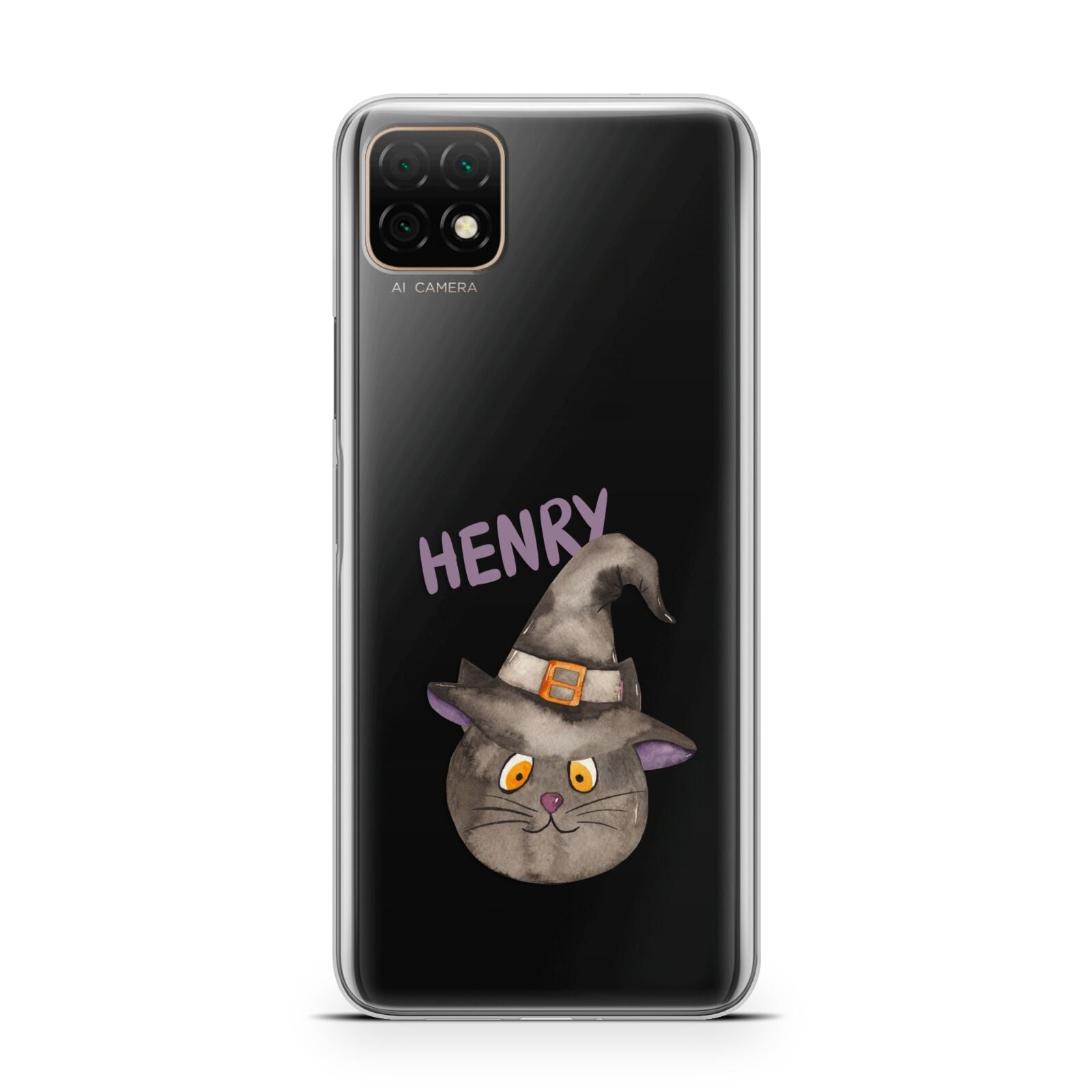 Cat in Witches Hat Custom Huawei Enjoy 20 Phone Case