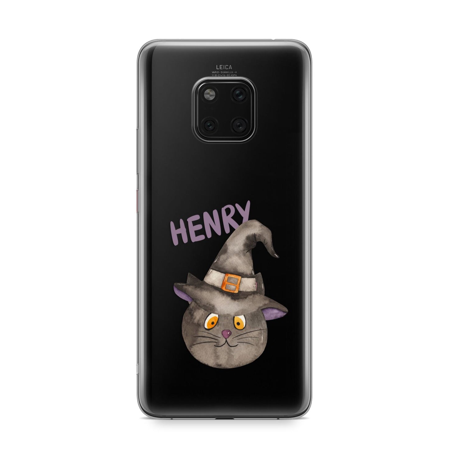 Cat in Witches Hat Custom Huawei Mate 20 Pro Phone Case