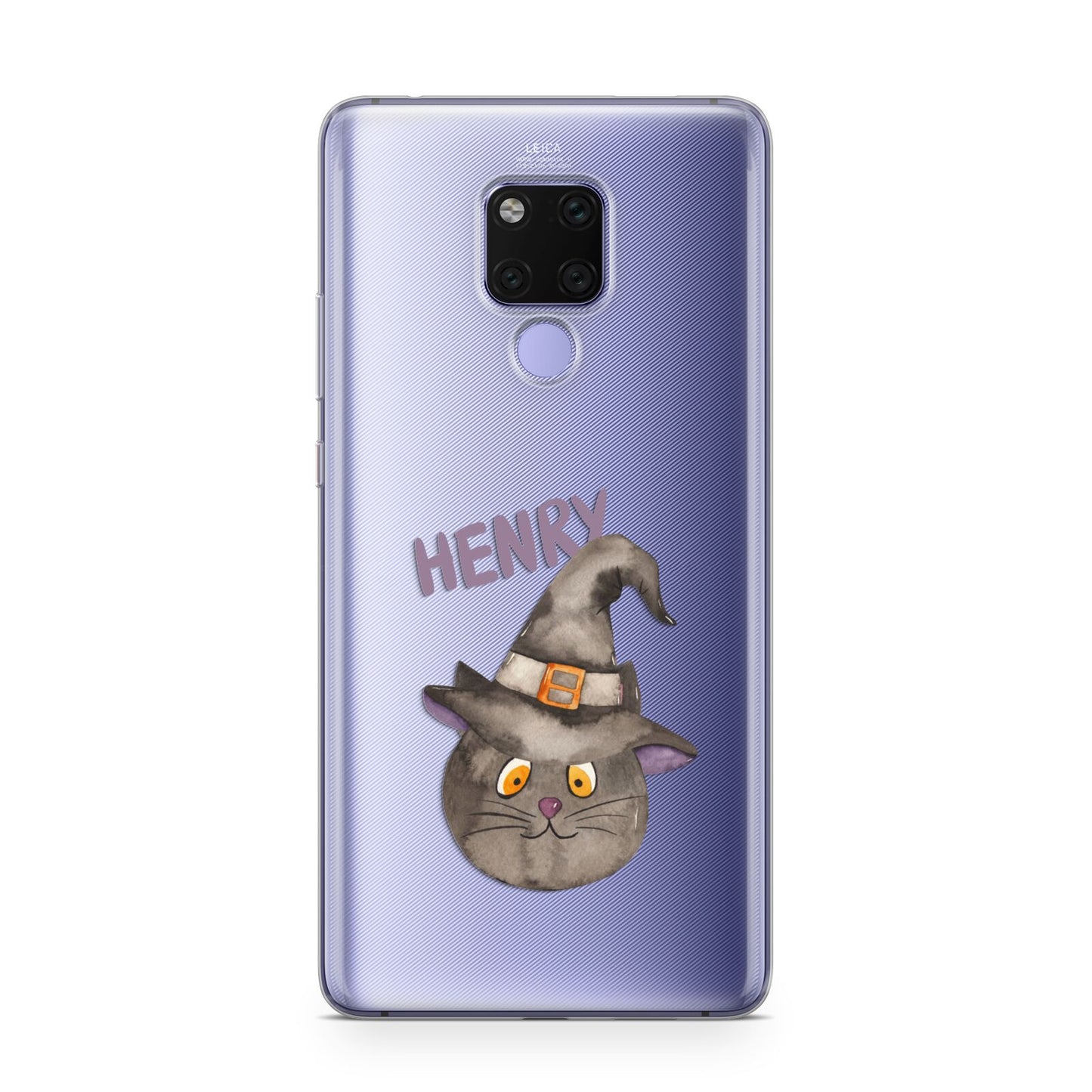 Cat in Witches Hat Custom Huawei Mate 20X Phone Case