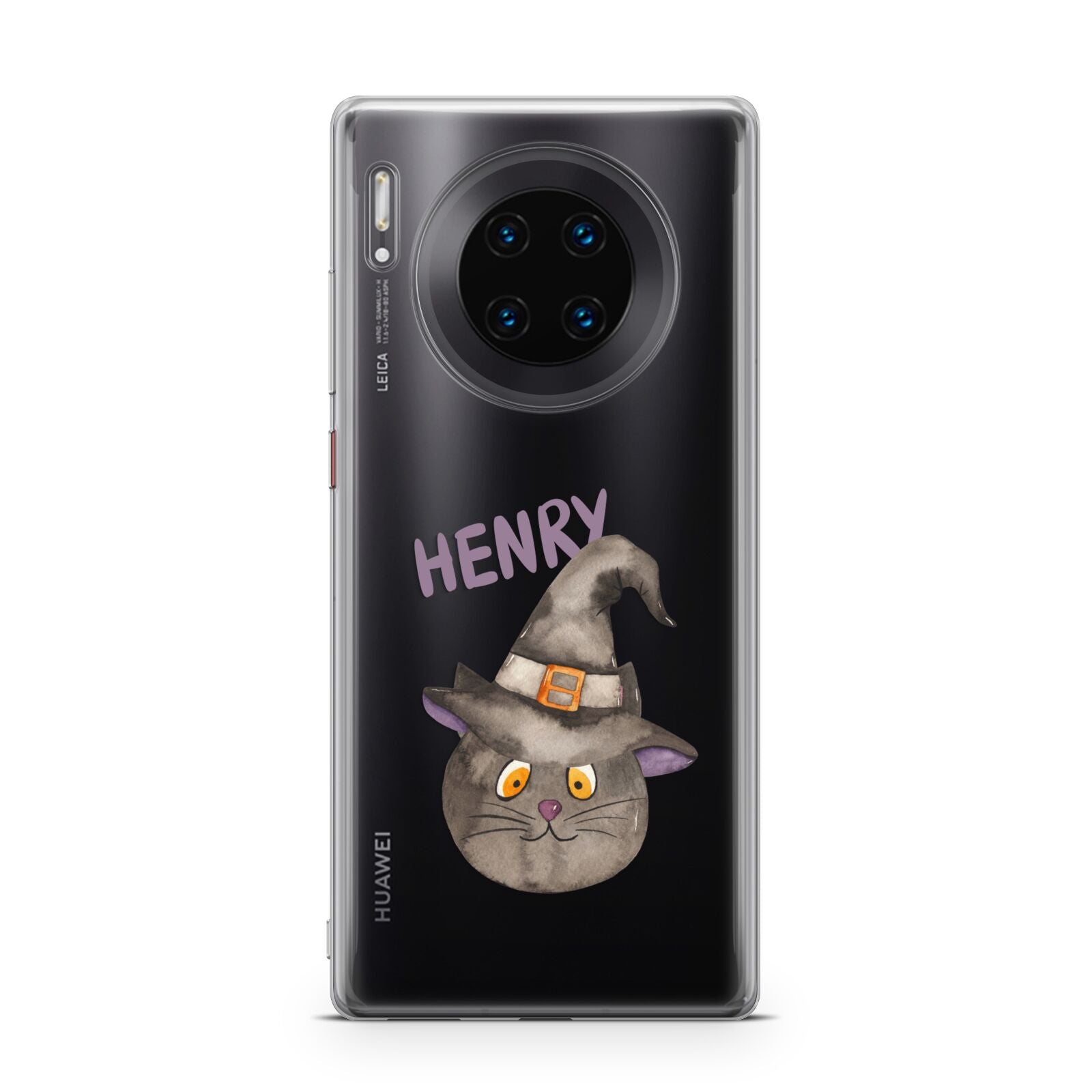 Cat in Witches Hat Custom Huawei Mate 30 Pro Phone Case