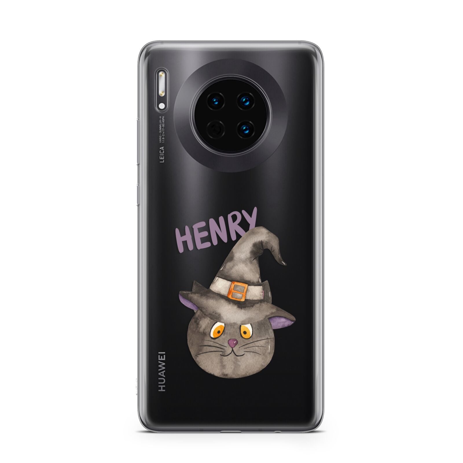 Cat in Witches Hat Custom Huawei Mate 30