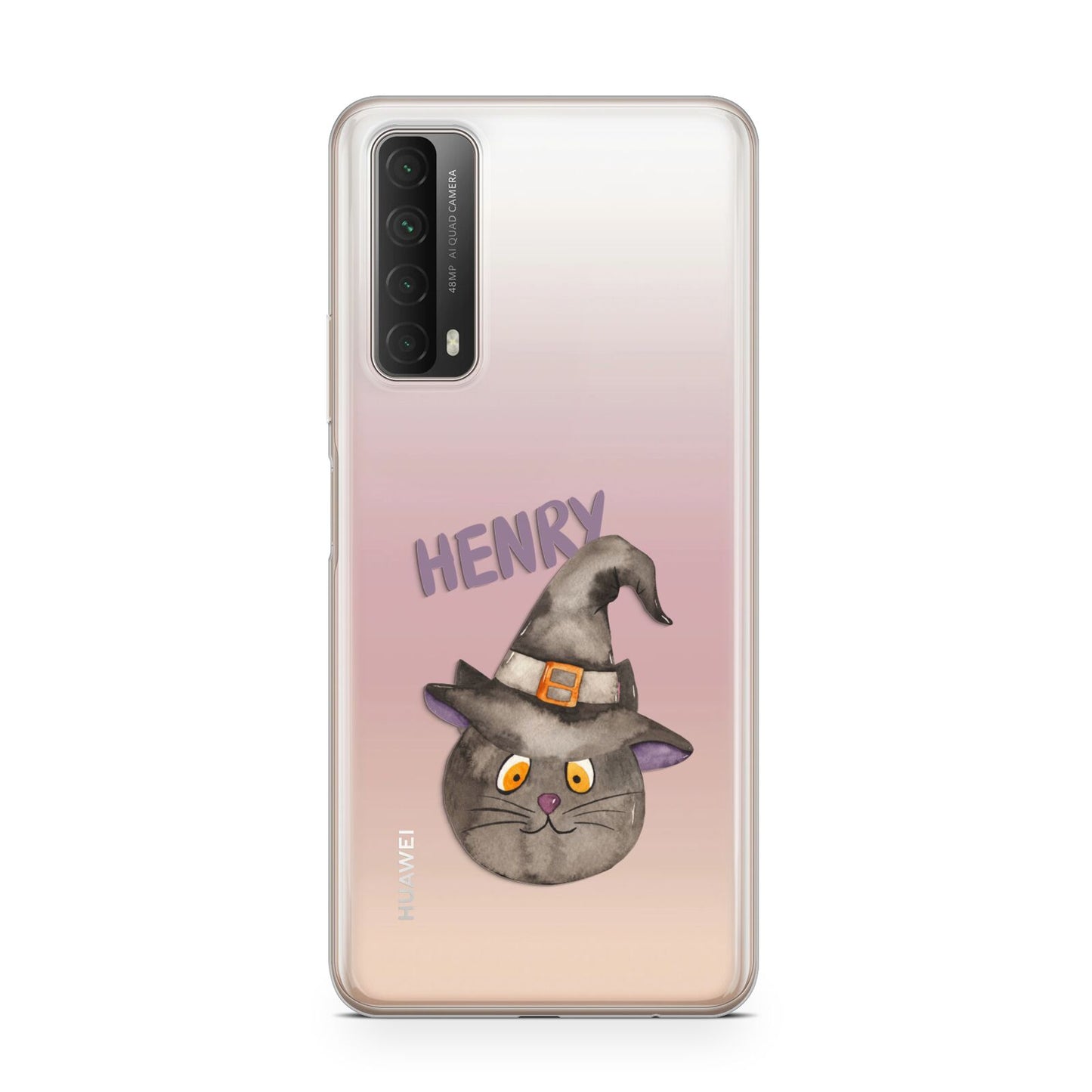 Cat in Witches Hat Custom Huawei P Smart 2021