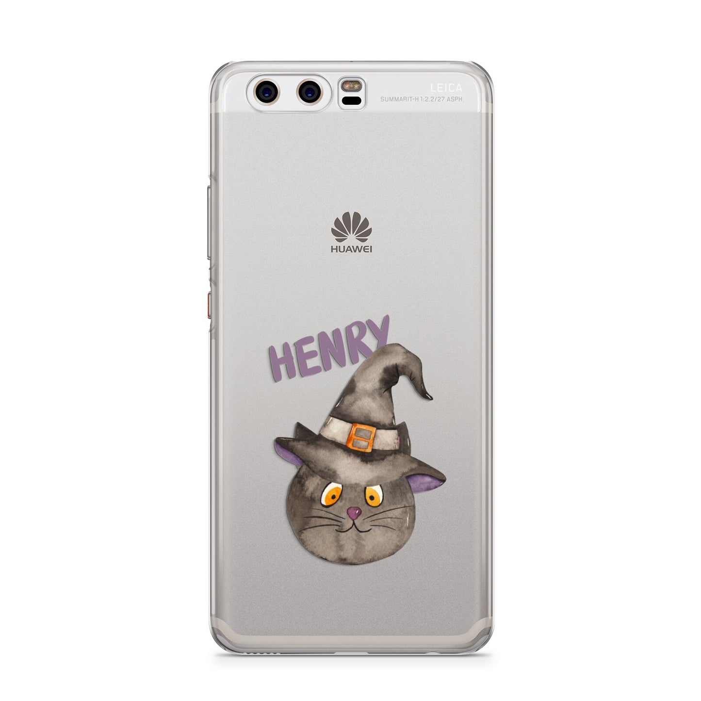 Cat in Witches Hat Custom Huawei P10 Phone Case