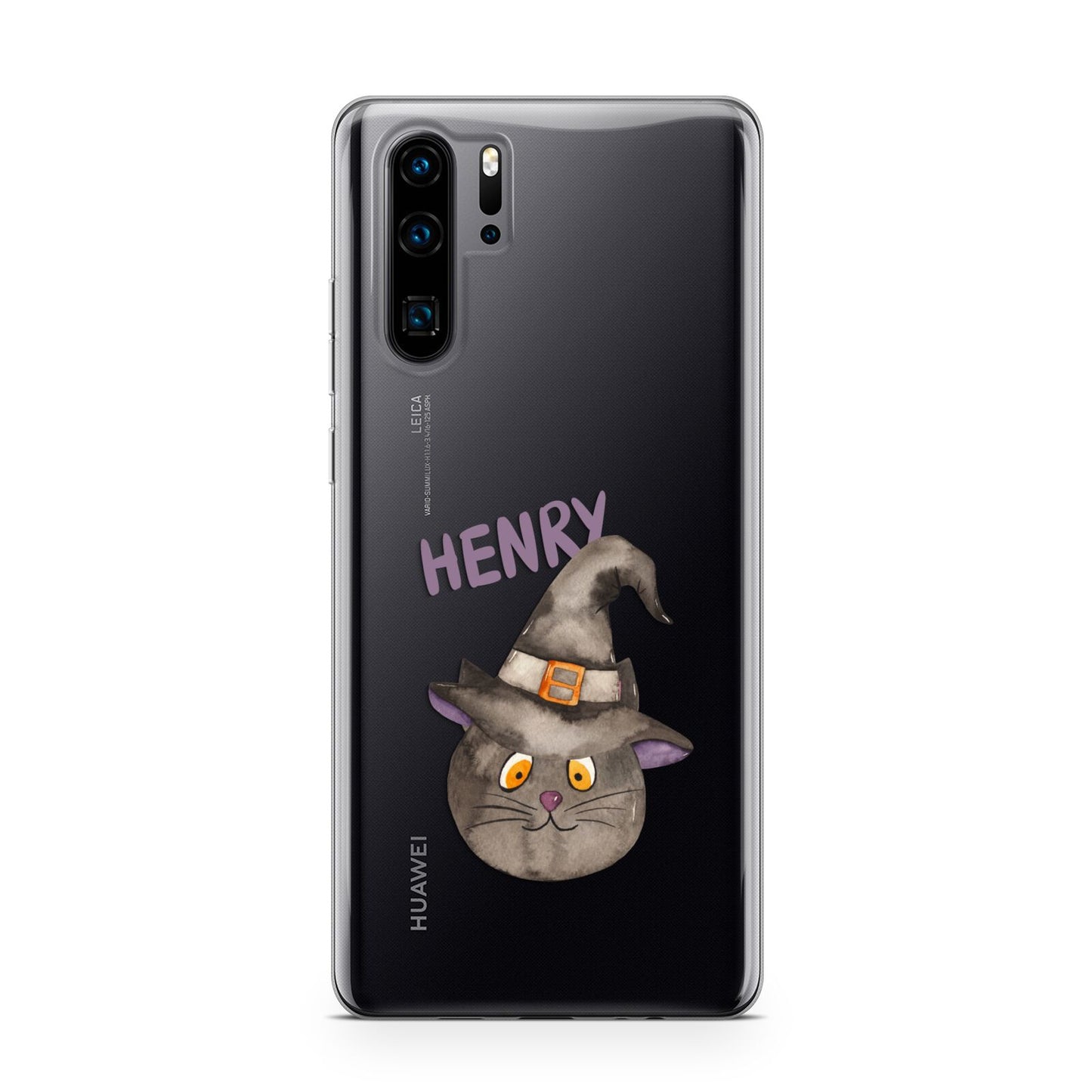 Cat in Witches Hat Custom Huawei P30 Pro Phone Case