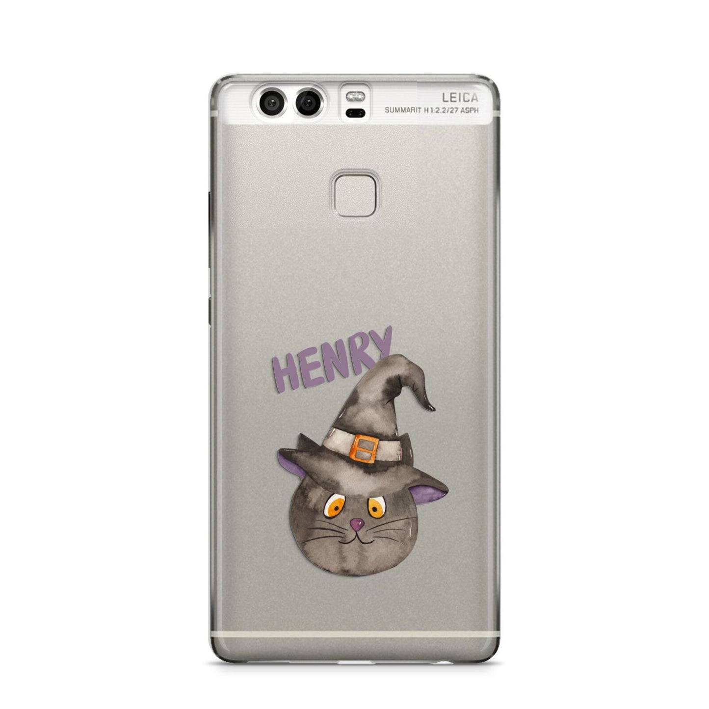 Cat in Witches Hat Custom Huawei P9 Case