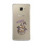 Cat in Witches Hat Custom Samsung Galaxy A5 2016 Case on gold phone