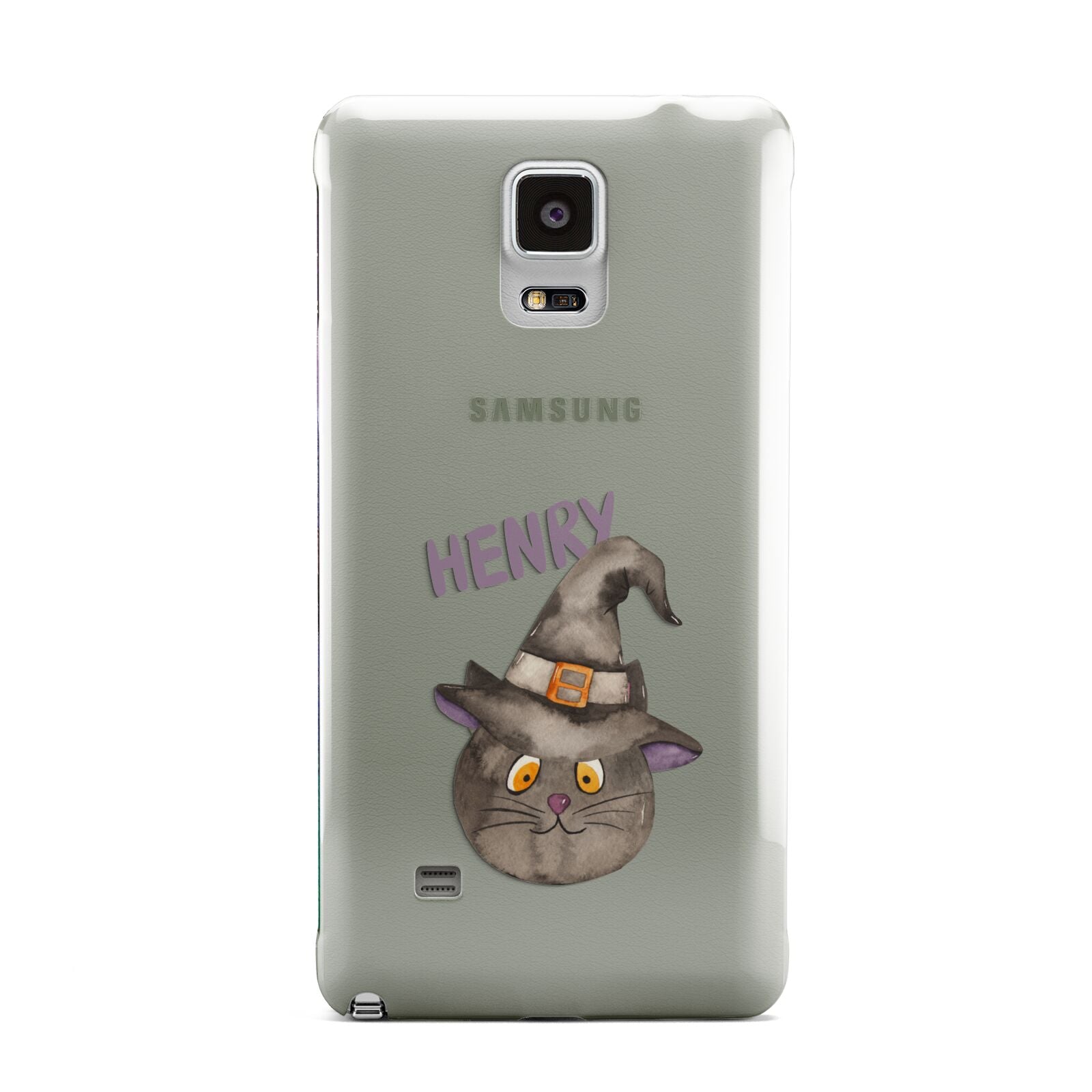 Cat in Witches Hat Custom Samsung Galaxy Note 4 Case