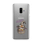Cat in Witches Hat Custom Samsung Galaxy S9 Plus Case on Silver phone
