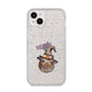 Cat in Witches Hat Custom iPhone 14 Plus Glitter Tough Case Starlight