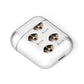 Catahoula Leopard Dog Icon with Name AirPods Case Laid Flat