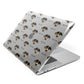 Catahoula Leopard Dog Icon with Name Apple MacBook Case Side View