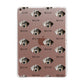 Catahoula Leopard Dog Icon with Name Apple iPad Rose Gold Case