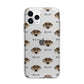 Catahoula Leopard Dog Icon with Name Apple iPhone 11 Pro Max in Silver with Bumper Case