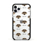 Catahoula Leopard Dog Icon with Name Apple iPhone 11 Pro in Silver with Black Impact Case