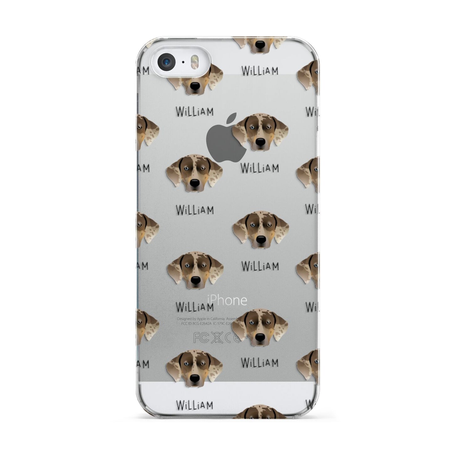 Catahoula Leopard Dog Icon with Name Apple iPhone 5 Case