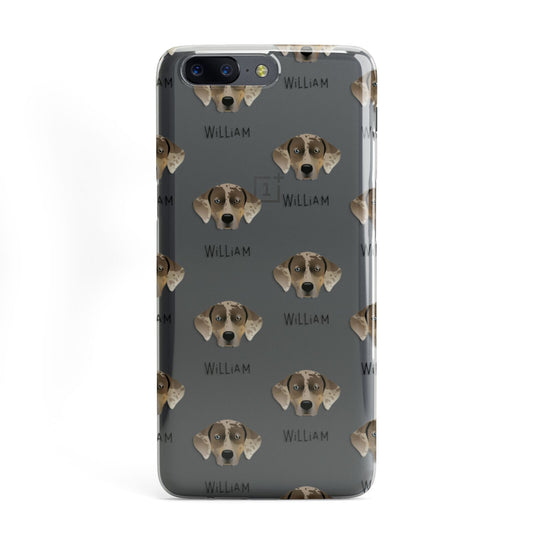 Catahoula Leopard Dog Icon with Name OnePlus Case