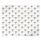 Catahoula Leopard Dog Icon with Name Personalised Wrapping Paper Alternative