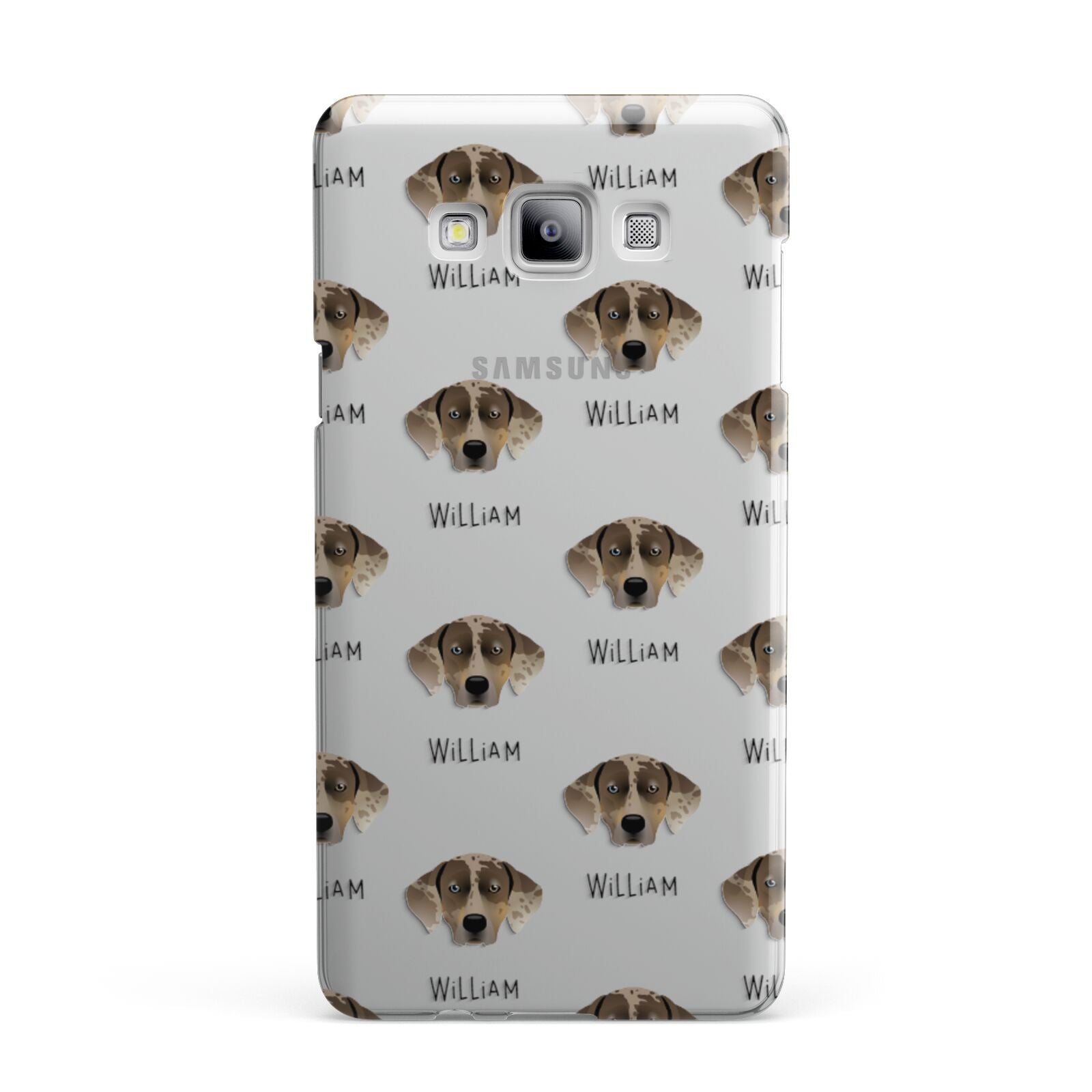 Catahoula Leopard Dog Icon with Name Samsung Galaxy A7 2015 Case