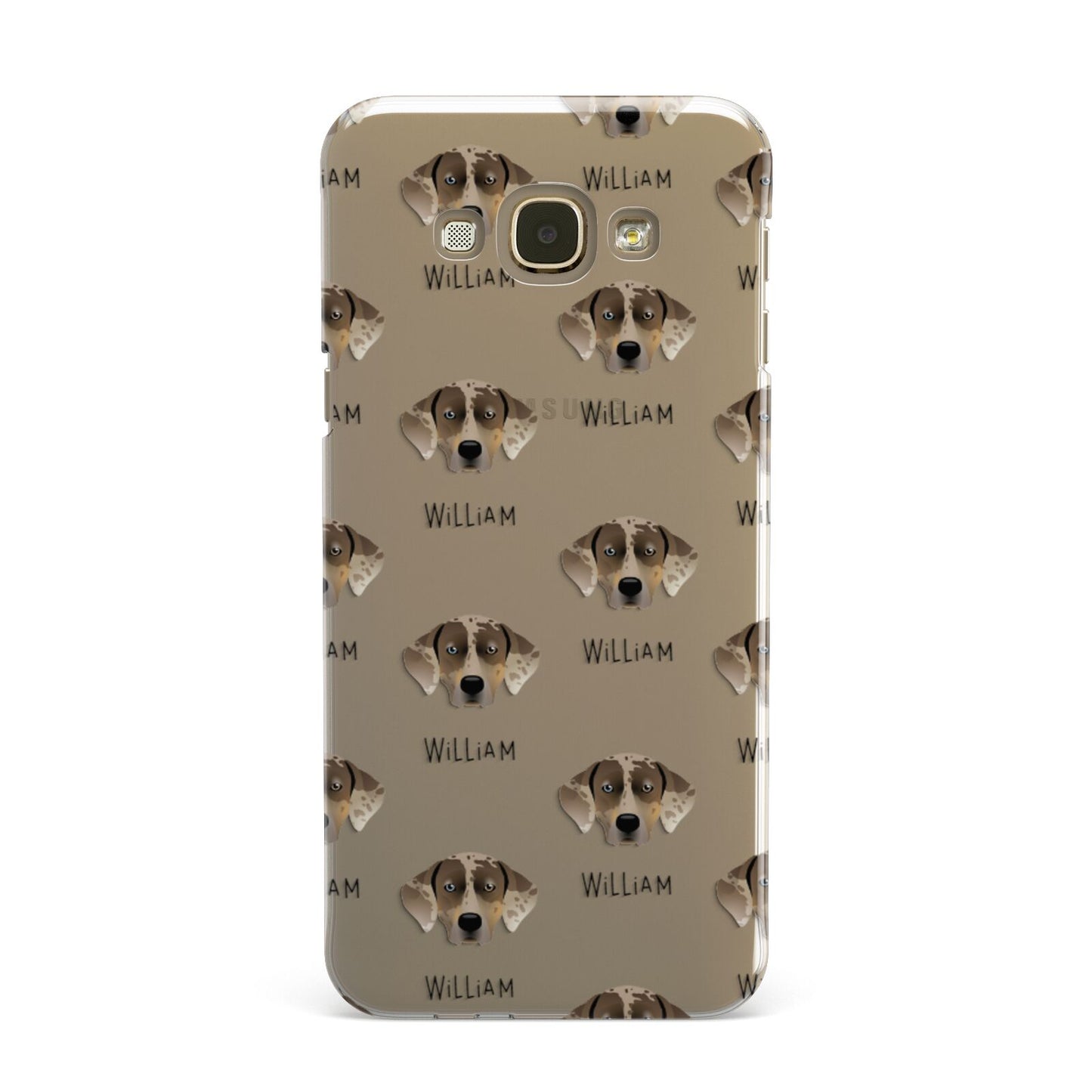 Catahoula Leopard Dog Icon with Name Samsung Galaxy A8 Case