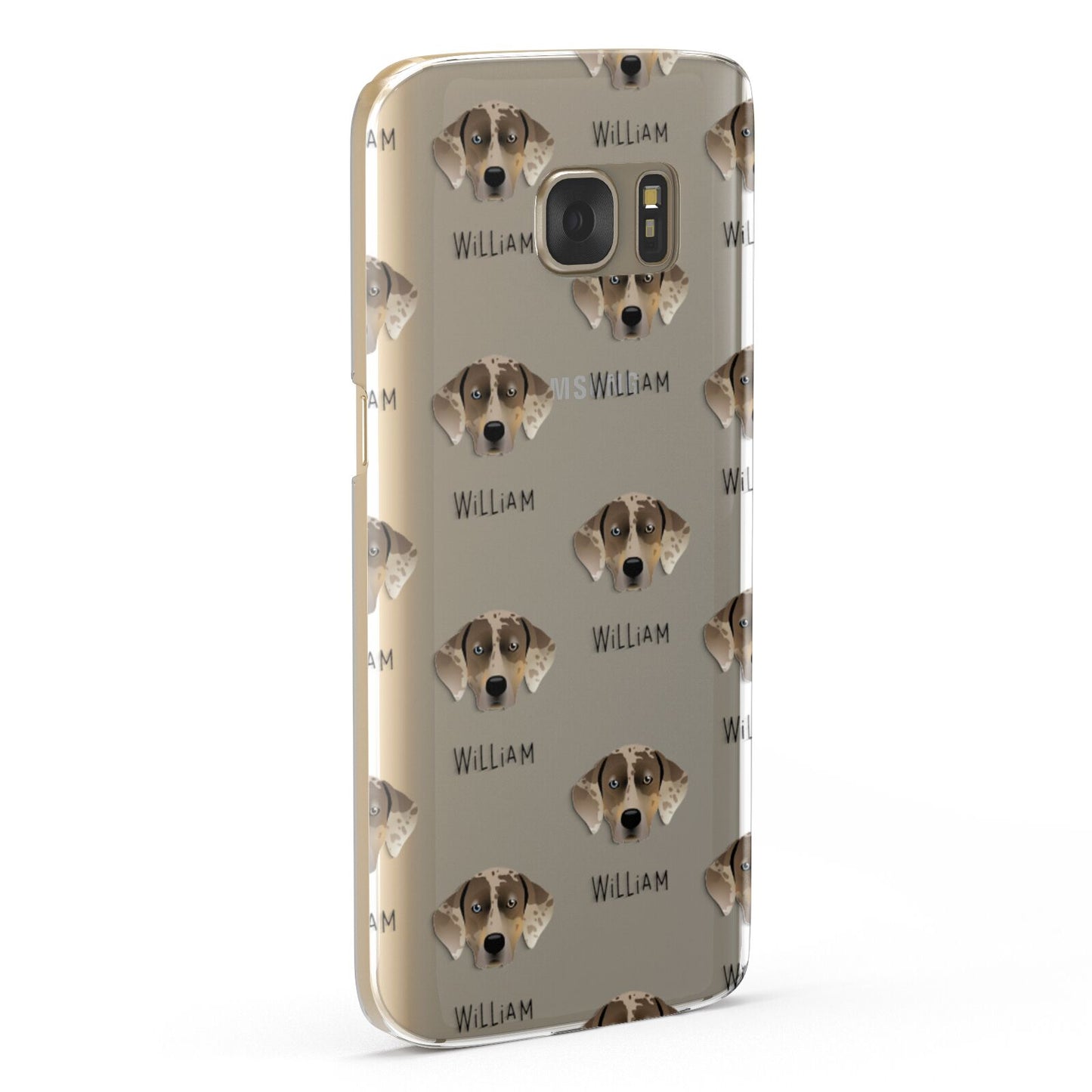 Catahoula Leopard Dog Icon with Name Samsung Galaxy Case Fourty Five Degrees