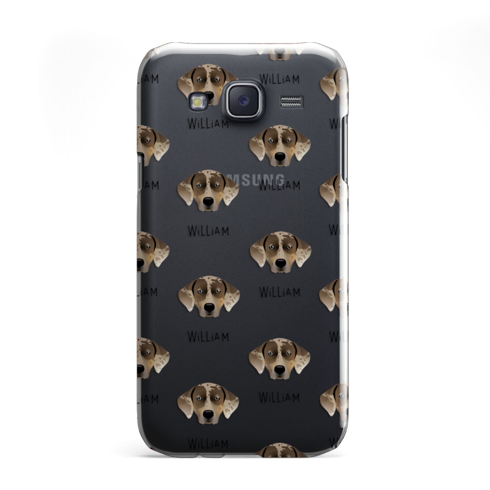 Catahoula Leopard Dog Icon with Name Samsung Galaxy J5 Case