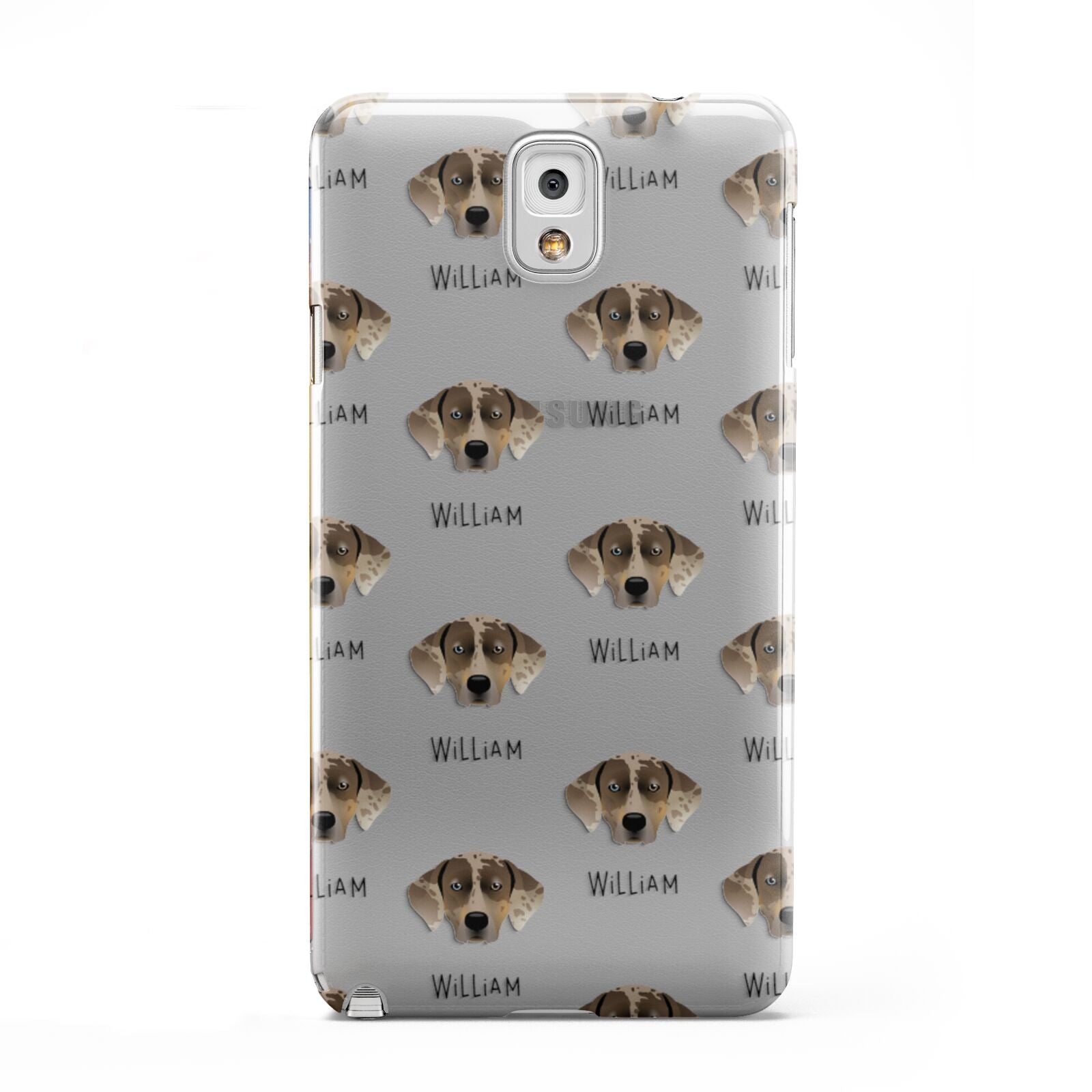 Catahoula Leopard Dog Icon with Name Samsung Galaxy Note 3 Case