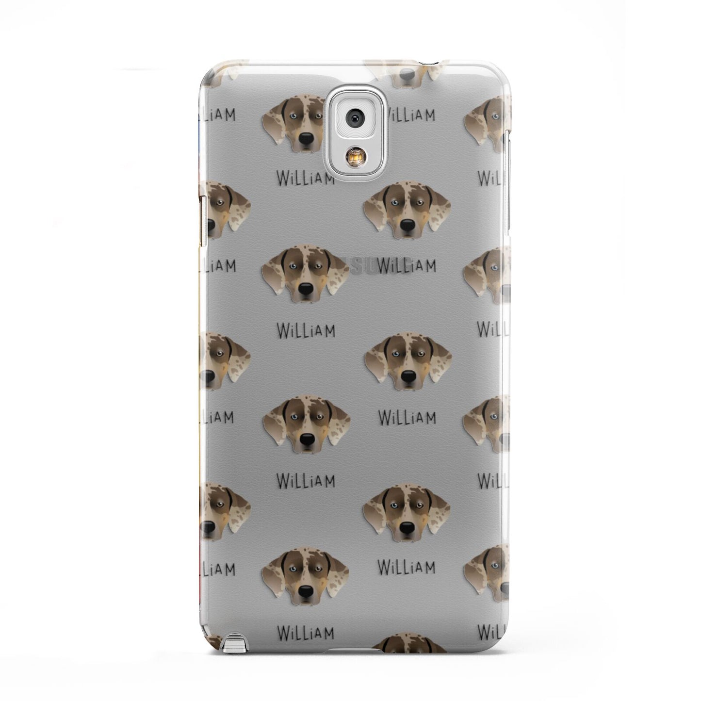 Catahoula Leopard Dog Icon with Name Samsung Galaxy Note 3 Case