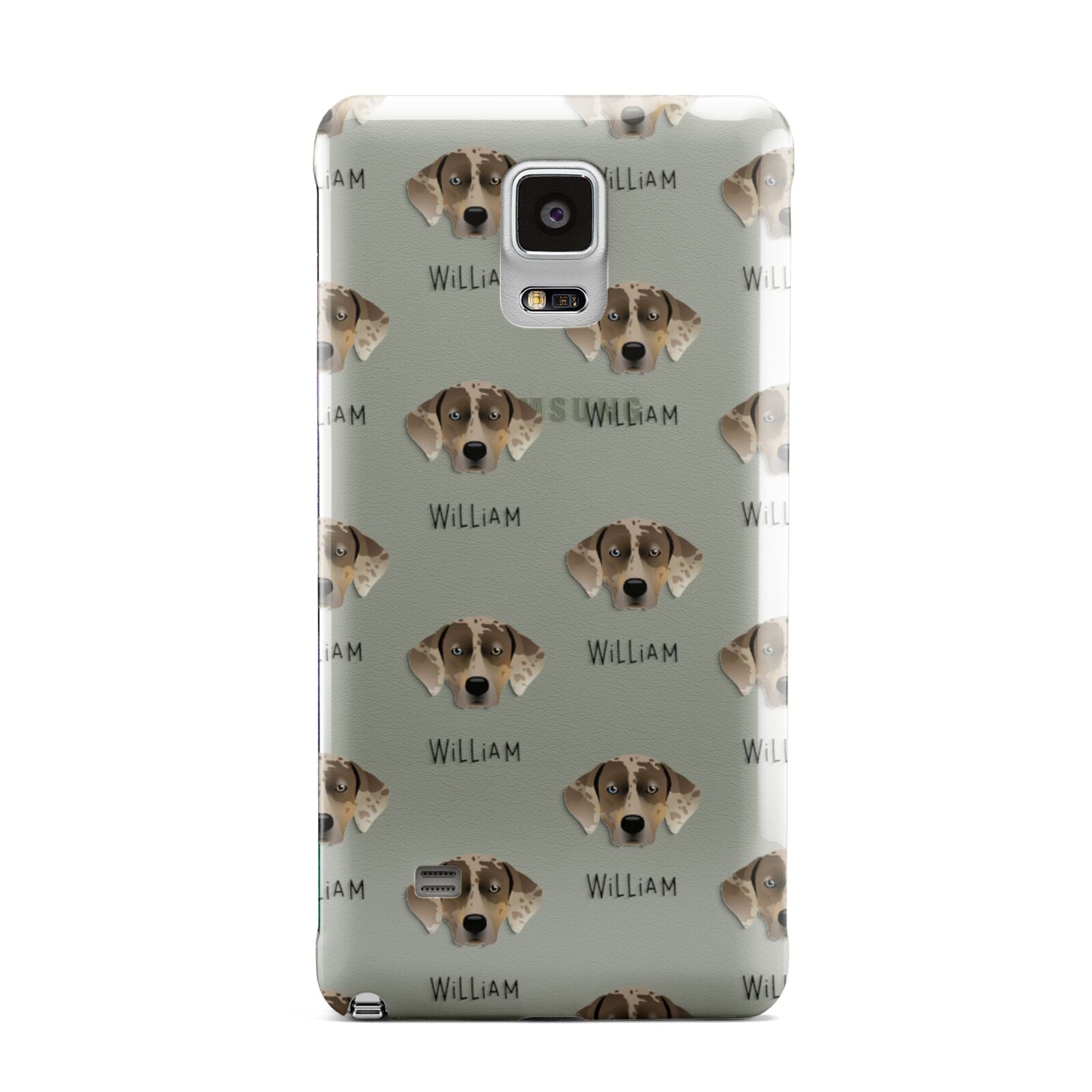 Catahoula Leopard Dog Icon with Name Samsung Galaxy Note 4 Case