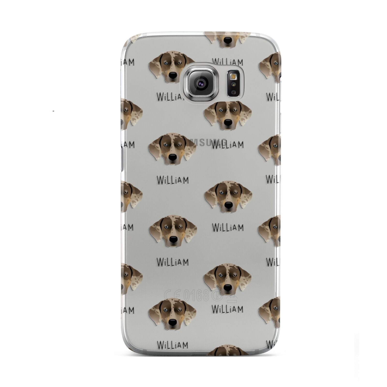 Catahoula Leopard Dog Icon with Name Samsung Galaxy S6 Case
