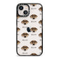 Catahoula Leopard Dog Icon with Name iPhone 13 Black Impact Case on Silver phone