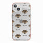 Catahoula Leopard Dog Icon with Name iPhone 13 TPU Impact Case with Pink Edges