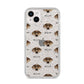 Catahoula Leopard Dog Icon with Name iPhone 14 Plus Glitter Tough Case Starlight
