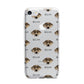 Catahoula Leopard Dog Icon with Name iPhone 7 Bumper Case on Silver iPhone
