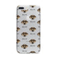 Catahoula Leopard Dog Icon with Name iPhone 7 Plus Bumper Case on Silver iPhone