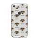 Catahoula Leopard Dog Icon with Name iPhone 8 Bumper Case on Silver iPhone