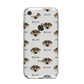 Catahoula Leopard Dog Icon with Name iPhone 8 Bumper Case on Silver iPhone